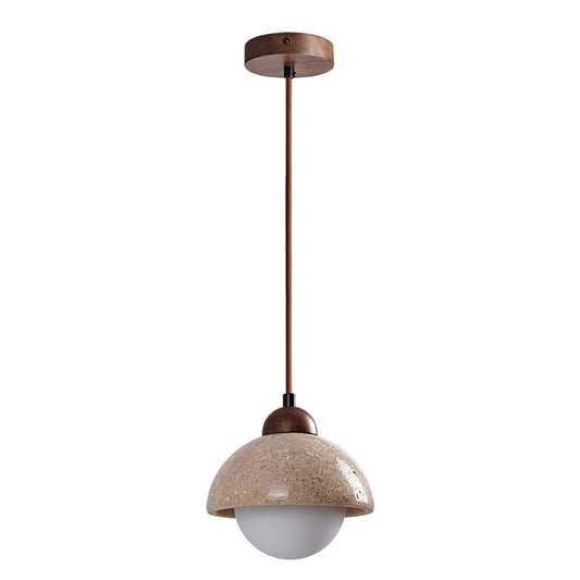 Suez - Travertine Pendant Light